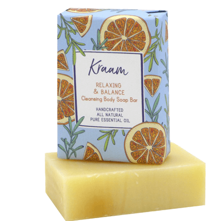 Kraam,สบู่ Kraam,Kraam Relaxing & Balance Cleansing Body Soap Bar,Relaxing & Balance Cleansing Body Soap Bar 100g,Kraam Relaxing & Balance Cleansing Body Soap Bar ราคา,รีวิว Kraam Relaxing & Balance Cleansing Body Soap Bar,Kraam Relaxing & Balance Cleansing Body Soap Bar ดีไหม,